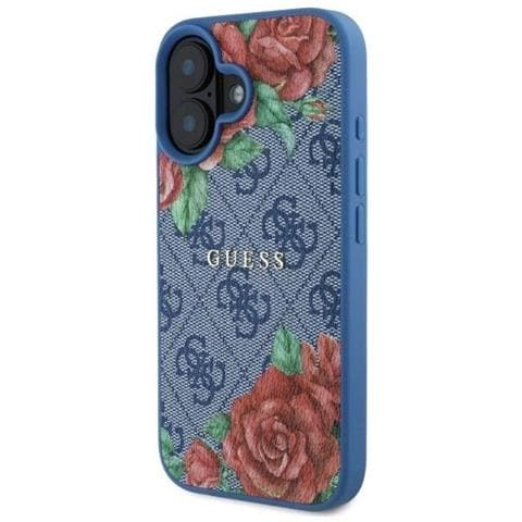Indovina Custodia Blu Iphone 16 6.1 Con Motivo Floreale, Magsafe - Foto 2