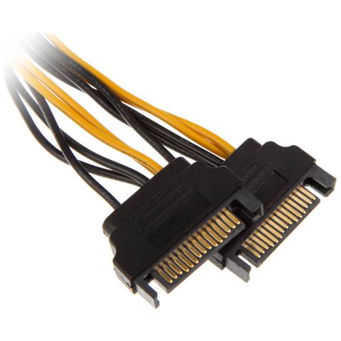 Adattatore 6pin Pci-E a 2 x SATA - Foto 2
