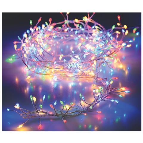 Ghirlanda 100 Microled Lineari Luci Multicolor A Batteria Luci Di Natale Addobbi Presepi - Foto 4