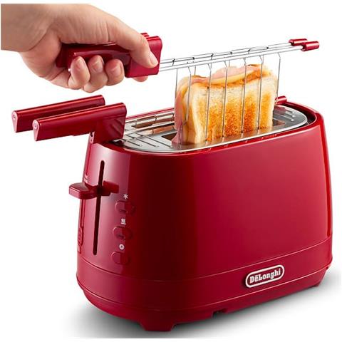 Tostapane CTLAP2203. R a 2 Fette Potenza 550 W Colore Rosso - Foto 2