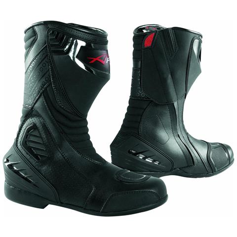 Stivali Stivaletto Moto Racing Pelle Pista Professionale Traspirante Nero 40 - Foto 1