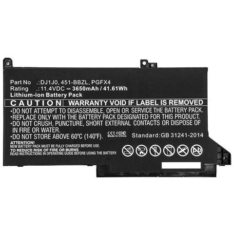 Batteria Compatibile Per Dell 11,4v 7000 7280 7290 7380 7390 7480 7490 Dj1jo - Foto 2
