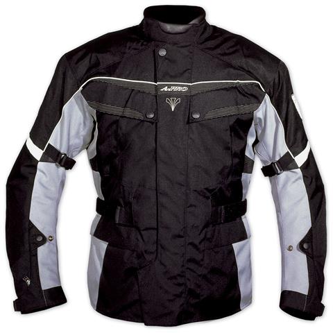 Touring Giacca Moto Scooter Impermeabile Protezioni Ce Imbottitura Grigio S - Foto 1