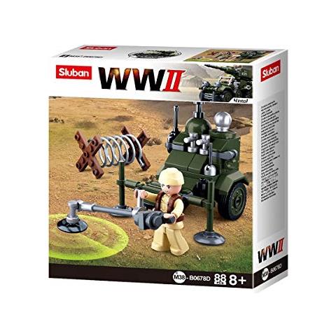 Sl07125, Wwii - Mini Kit Di Costruzione Di Minenschi (88 Pezzi) [ b0678d] , Set Da Gioco, Blocchi Di Bloccaggio, Soldati, Con Personaggio Di Gioco, Army Wwii - Foto 2
