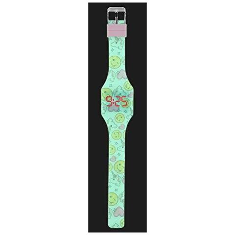 Digital Led Per Le Ragazze Ragazzi Bambini. Morbido Silicone Orologio Da Polso Per Bambini E Adulti. Batteria Giapponese. Facile Da Leggere E Imparare Il Tempo. Ki10217 Unicorn Fluor - Foto 2