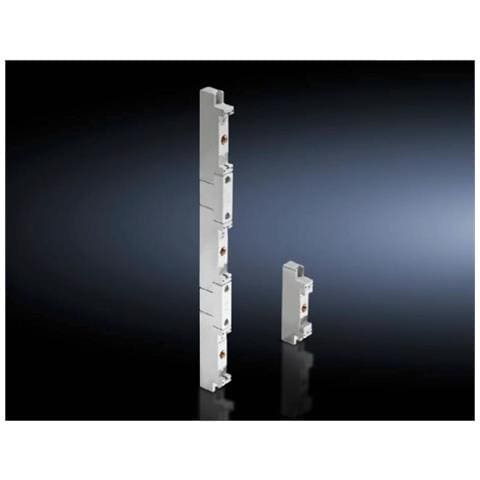 Sv 3-pole - Rack-sammelschienenhalter-unterteil - Ral 7035 (packung Mit 2)  - Foto 1