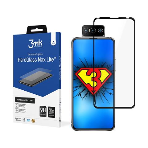 Hardglass Max Lite Asus, Zenfone 7 Lite, Vetro Temperato, Nero, Proteggi Schermo Trasparente - Foto 2