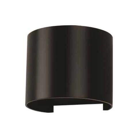 Lampada Led 6W Parete Semicerchio Ip65 660Lm 60° Mod. Vt-756 Sku 7090 - Bianco Naturale 4000K - Nero - Foto 1