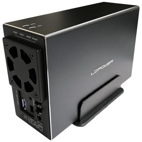 LC-35U3-RAID-2 Custodia per Disco Rigido Nero - Foto 2