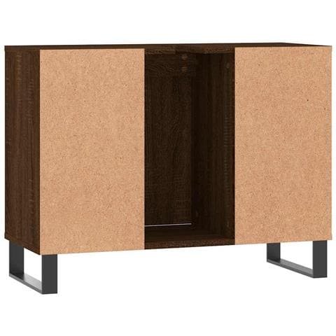 Armadietto Bagno Rovere Marrone 80x33x60cm In Legno Multistrato - Foto 10