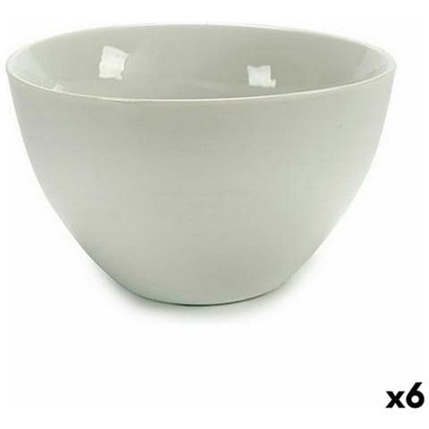 Ciotola 13 X 7,2 X 13 Cm Porcellana Bianco 600 Ml (6 Unità) - Foto 1