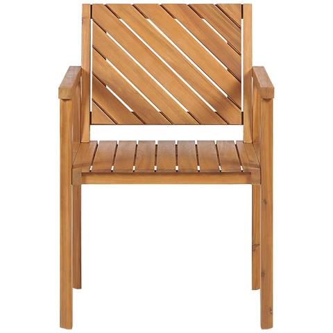 Sedia Da Giardino Legno Di Acacia Chiaro Baratti - Foto 4