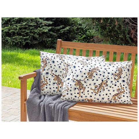 Set Di 2 Cuscini Da Esterno Multicolore 40 X 60 Cm Arenzano - Foto 1