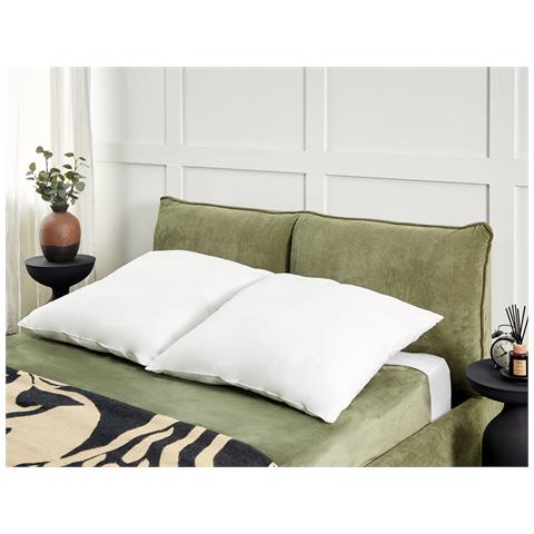 St Di 2 Guanciali Bassi Poliestere Bianco 80 X 80 Cm Triglav - Foto 1