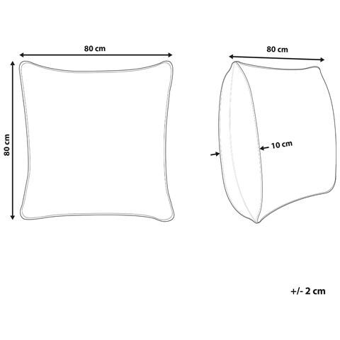 St Di 2 Guanciali Bassi Poliestere Bianco 80 X 80 Cm Triglav - Foto 7