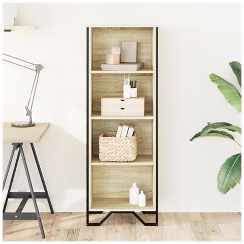 Libreria Rovere Sonoma 50x31x137,5 Cm In Truciolato - Foto 3