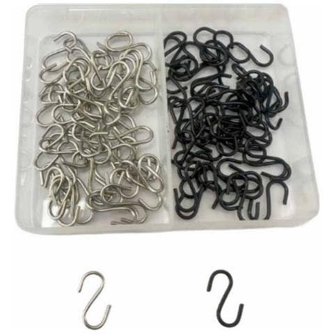 Mini Ganci A S In Acciaio Inossidabile (100 Pezzi) - Foto 1