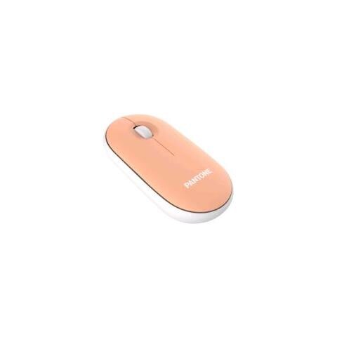 Pt-ms001e Mouse Ottico Wireless Silent Click Con Ricevitore Usb Dpi Regolabili Bianco Arancione - Foto 1