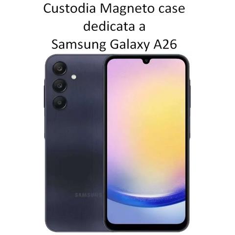 Custodia A Libro Smart Pocket Case In Pelle Per Samsung Galaxy A26 Rose - Foto 2