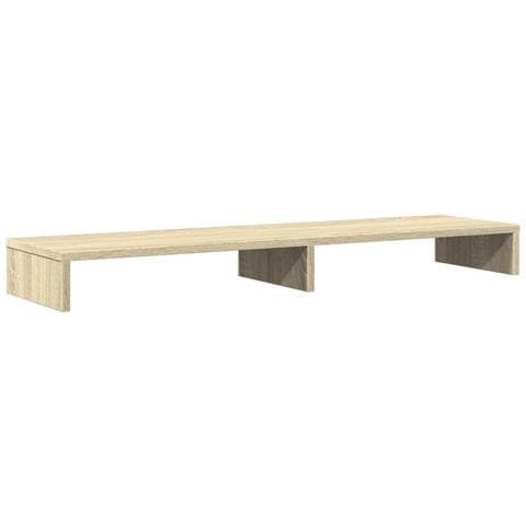 Supporto Monitor Rovere Sonoma 100x27x10 Cm Legno Multistrato - Foto 2