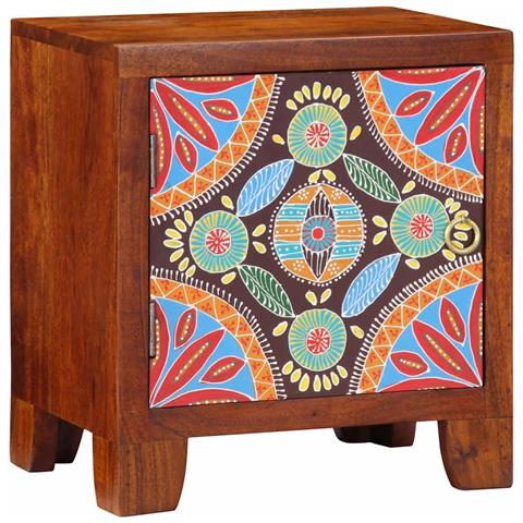 Comodino 40x30x45 Cm In Legno Massello Di Acacia - Foto 1