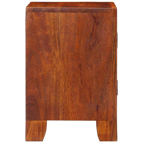 Comodino 40x30x45 Cm In Legno Massello Di Acacia - Foto 3
