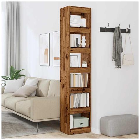 Libreria/divisorio Legno Antico 40x30x198 Cm - Foto 3