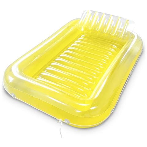 Letto Galleggiante Quadrato. 180x120cm. Materassino Gonfiabile Per Piscina, Lago, Mare, Ecc. - Foto 1