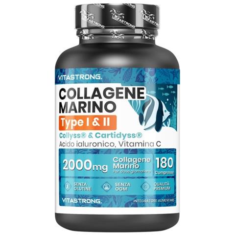 Collagene Marino Brevettato 2000mg - Collyss® & Cartidyss® - 180 Compresse, Acido Ialuronico, Vitamina C, Qualità Premium - Foto 4