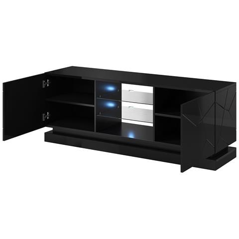 QIU 160 CZARNY supporto TV e sistema audio 4 ripiani - Foto 2