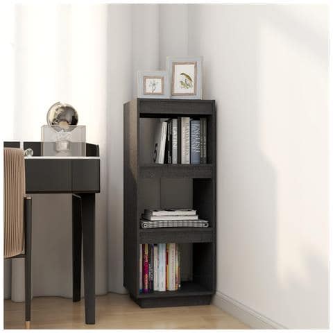 Lusso Casadino - Libreria/divisorio Grigio 40x35x103cm In Legno Massello Di Pino - Foto 2
