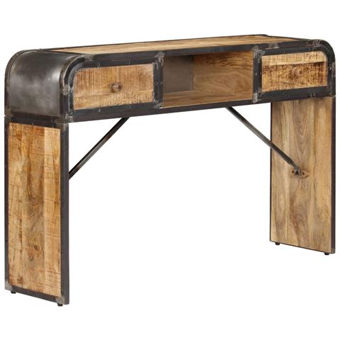 Credenza 120x30x75 Cm In Legno Massello Di Mango - Foto 2