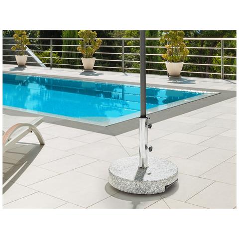 Base Per Ombrellone Cerzeto Grigio Rotonda 30 Kg - Foto 1