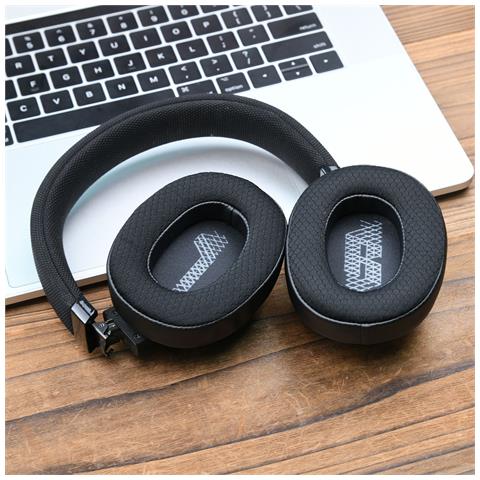 Cuscinetti Auricolari Neri Per Cuffie Jbl E65btnc - Set Di 2 - Foto 6