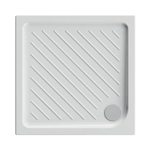 Piatto Doccia Quadrato Ceramica Dolomite 75x75 Bianco Lucido H 7 Cm Con Antiscivolo - Gemma 2 - Foto 1