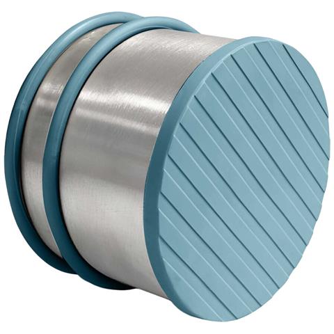 Paraurti Per Porta In Piedi Antiscivolo Acciaio Inossidabile, Argento - Foto 2