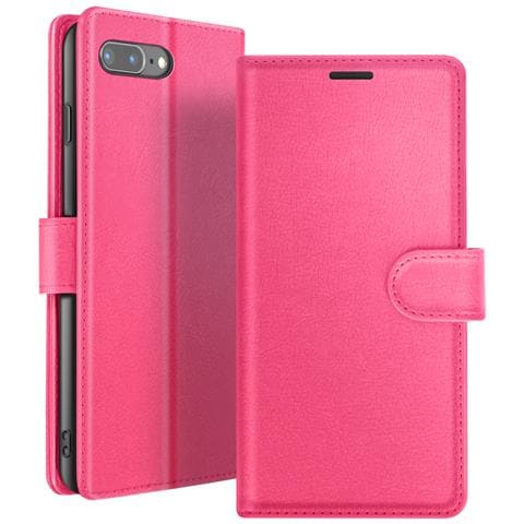 Custodia A Portafoglio Per Iphone 8 Plus / 7 Plus Supporto E Linguetta Magnetica, Fucsia - Foto 1