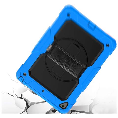 Custodia Per Ipad 9.7"" 2018/2017 Con Supporto E Tracolla Blu - Foto 4