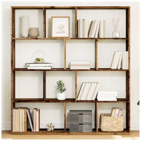 Libreria Legno Antico 132x29x141,5 cm in Legno Multistrato - Foto 2