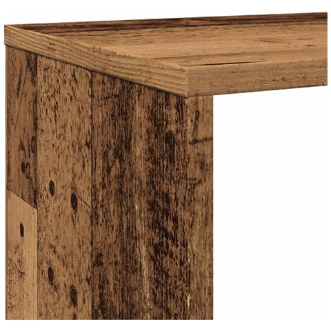Libreria Legno Antico 132x29x141,5 cm in Legno Multistrato - Foto 9