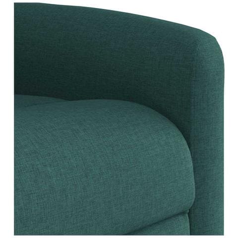 Poltrona Alzapersona Massaggiante Verde Scuro in Tessuto - Foto 9