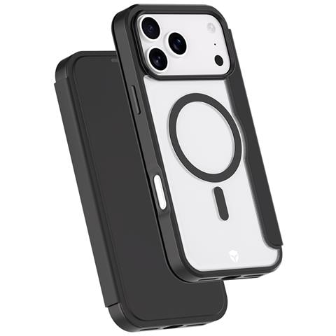 Custodia Folio Magsafe Per Iphone 17 Pro Max Ultra Rinforzata 2m, Nero Transparente - Foto 1