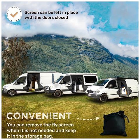Zanzariera Con Cerniera Per Auto Mpv 125x160cm - Protezione Insetti E Privacy - Foto 2