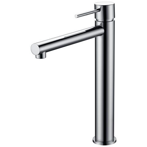 Imex Miscelatore Lavabo Alto Monocomando Cromato In Ottone E Zama Con Cartuccia Ceramica Ø25mm E Tubi Flessibili 3-8 Inclusi Serie Milos Modello Stick Imex-bdys045-3 - Foto 2