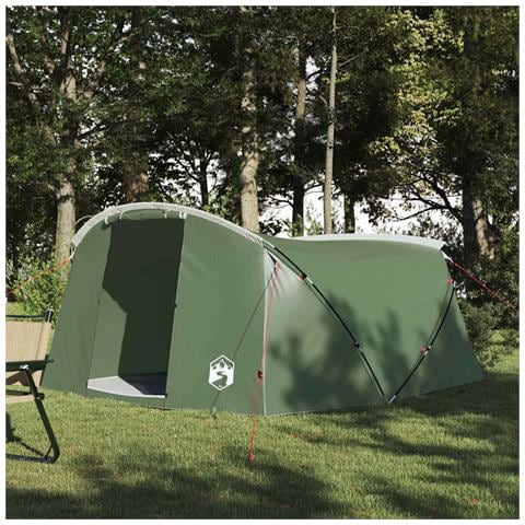 Tenda a tunnel con tetto Verde e Bianco 318 x 275 x 140 cm - Foto 2