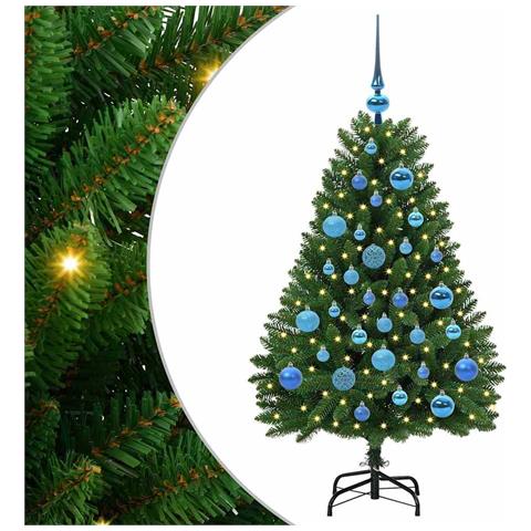 Albero di Natale artificiale Verde 120 cm PVC e Metallo - Foto 1