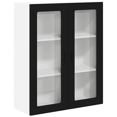 Pensile cucina Nero 80 x 31 x 100 cm Legno multistrato - Foto 1