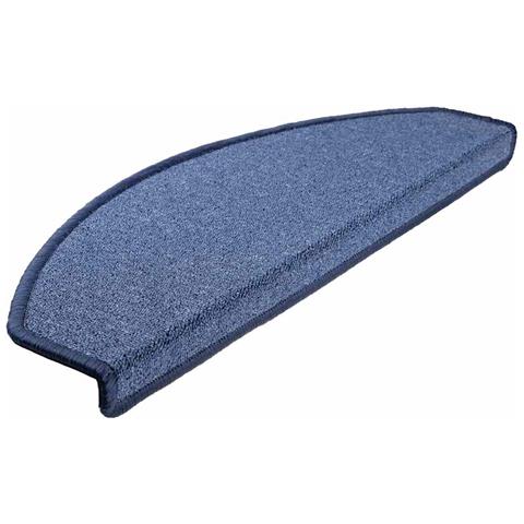 Tappetini per scale 20 pz 65x24x4 cm Blu Semicircolari Grandi - Foto 2