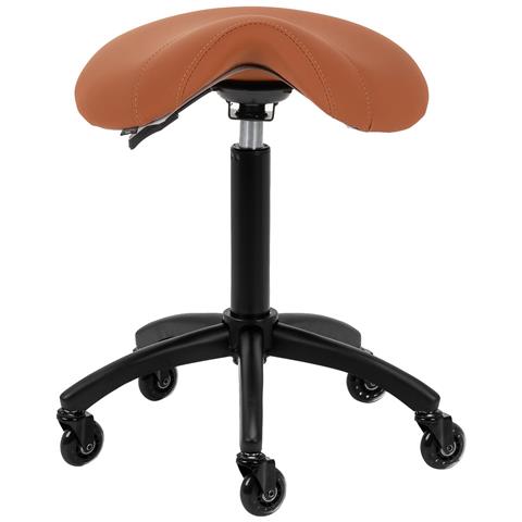 sgabello parrucchiere D032 marrone - Foto 2