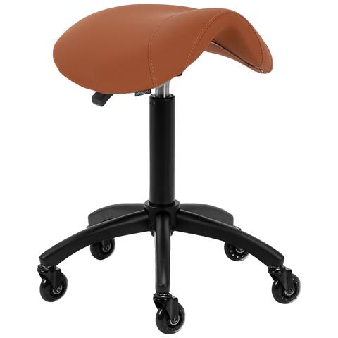 sgabello parrucchiere D032 marrone - Foto 1